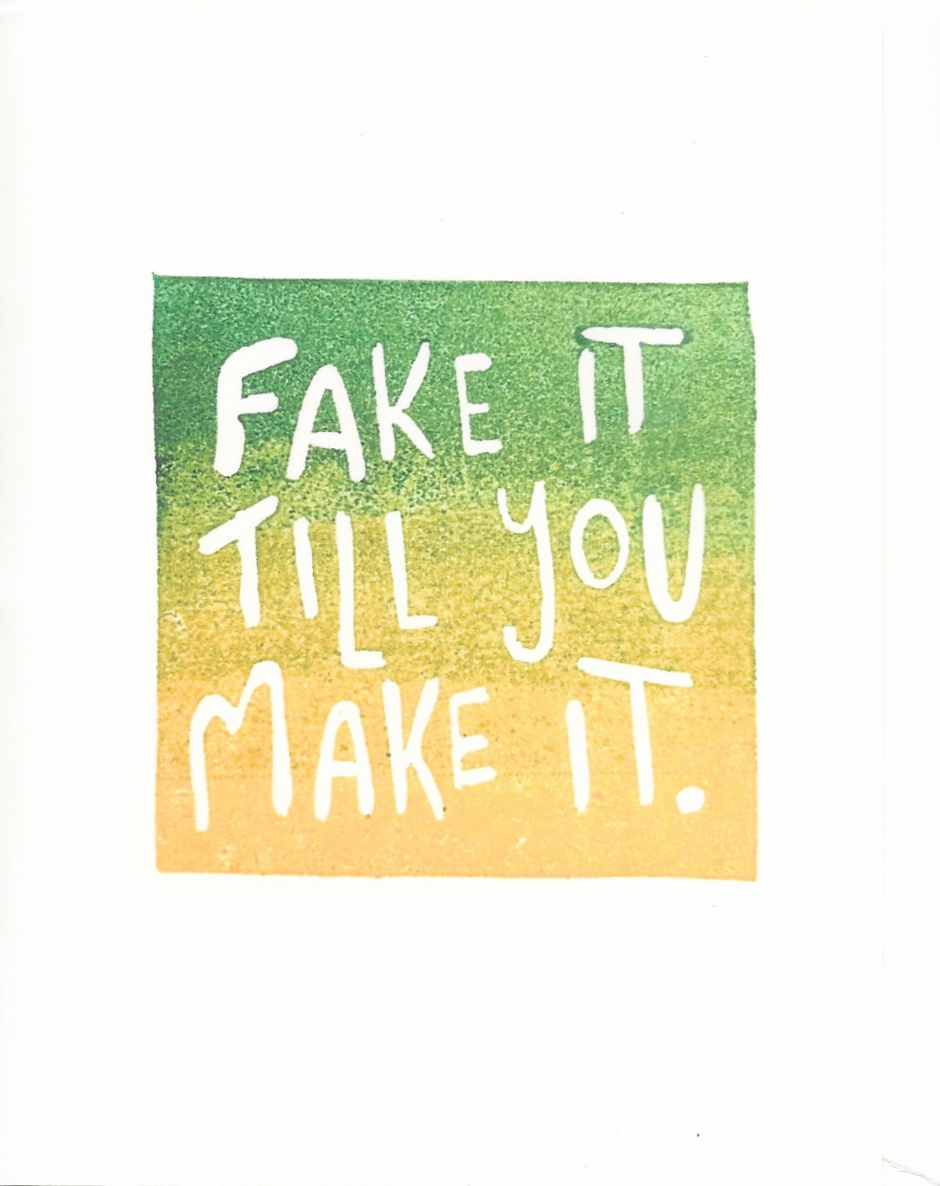 Ella Mollie - FAKE IT TILL YOU MAKE IT Card