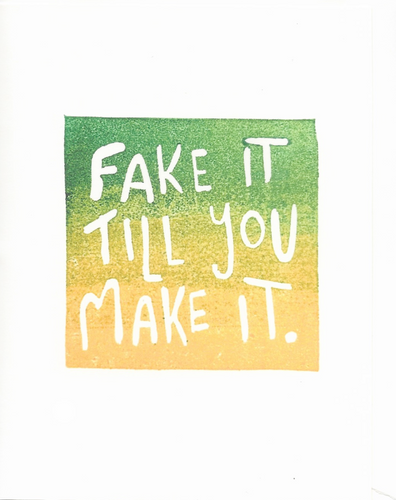 Ella Mollie - FAKE IT TILL YOU MAKE IT Card