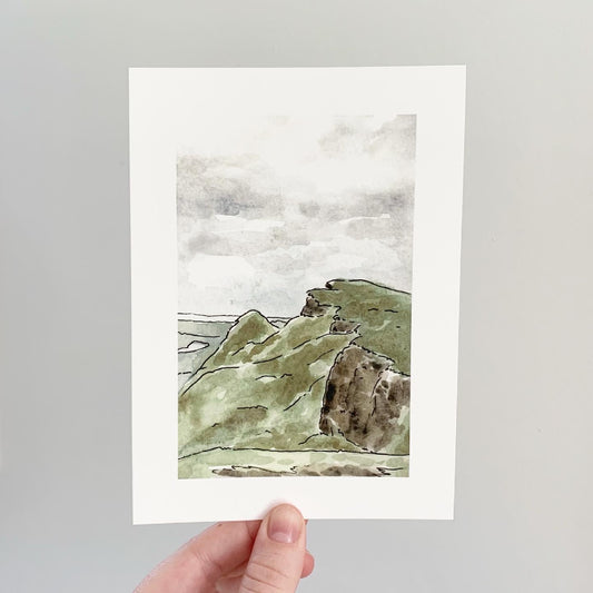 Critter Co. - SCOTTISH CLIFF Print (5" X 7")