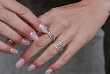 Feeding on Frost - Stackable Ring (Sterling Silver)