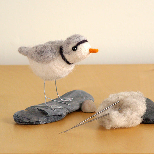 Lunenburg Makery - PIPING PLOVER Needle Felting Kit
