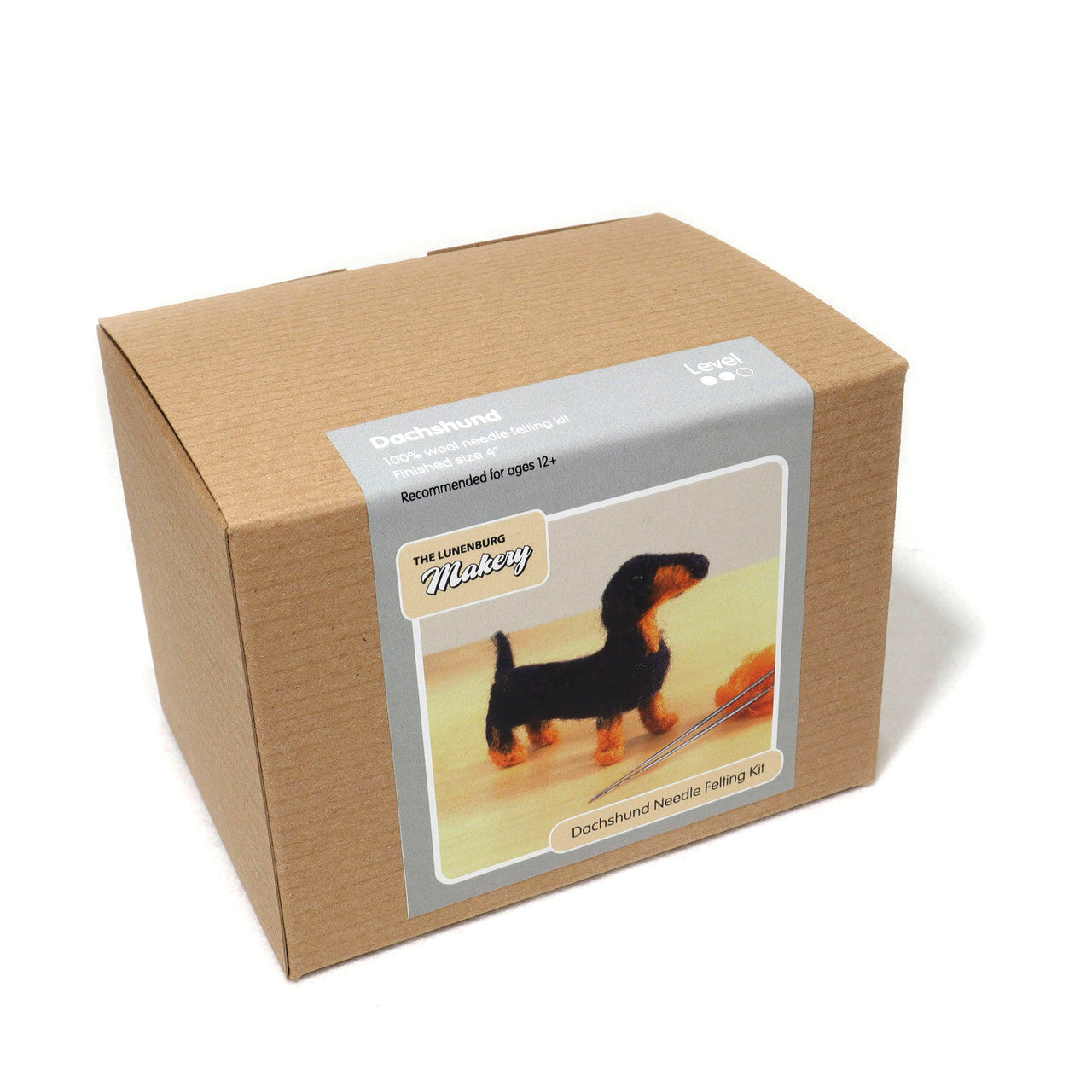 Lunenburg Makery - DACHSHUND Needle Felting Kit