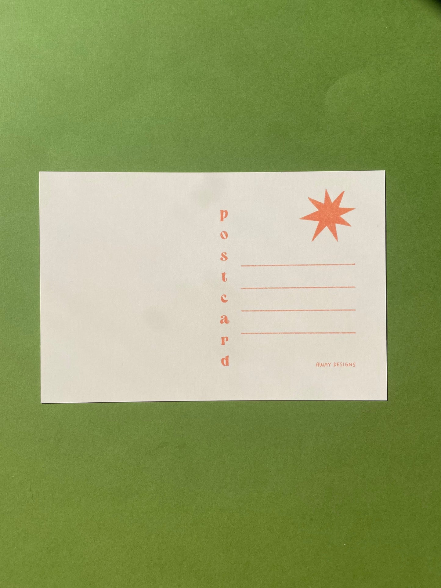 Away Designs - STARBURST Postcard