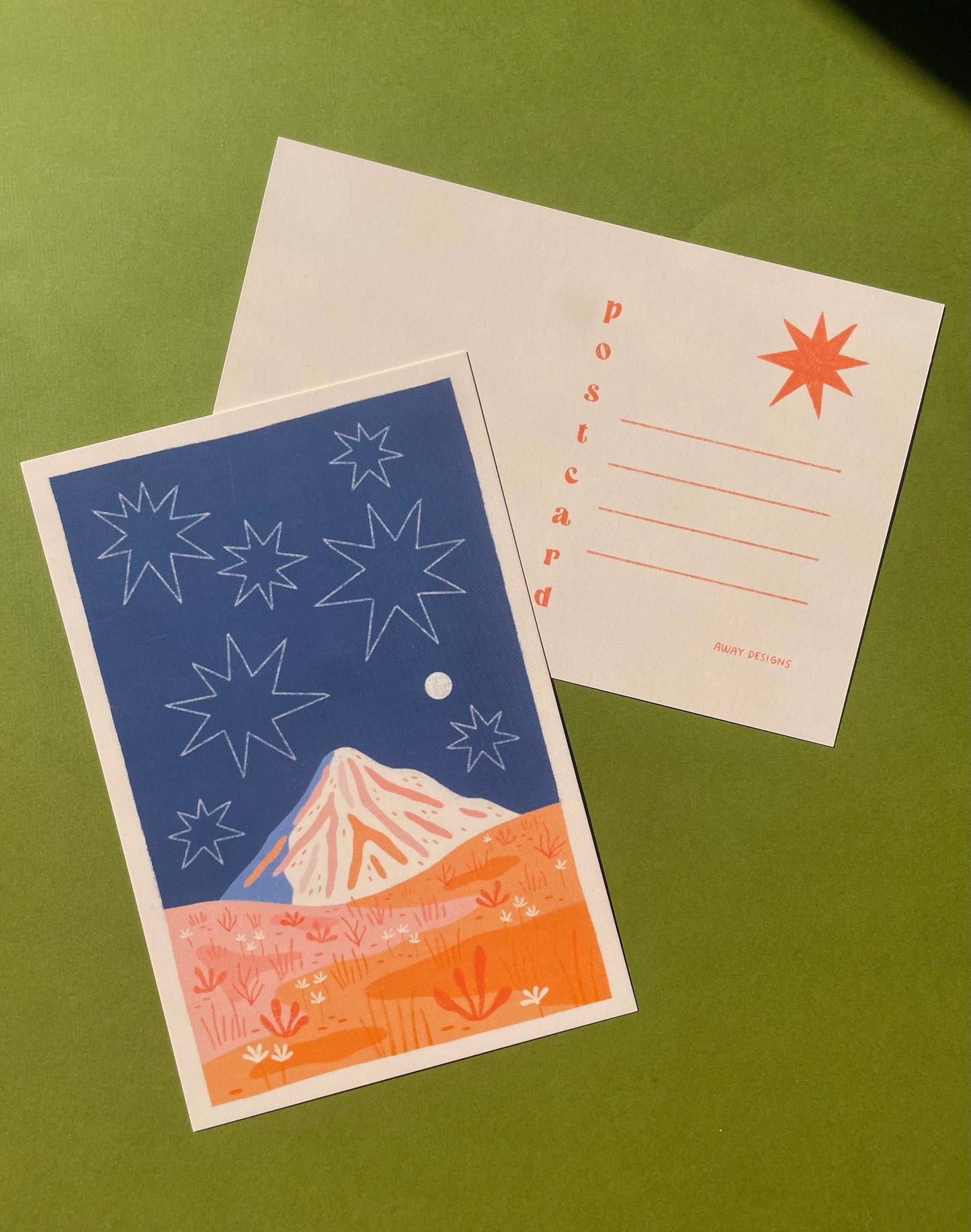 Away Designs - STARBURST Postcard