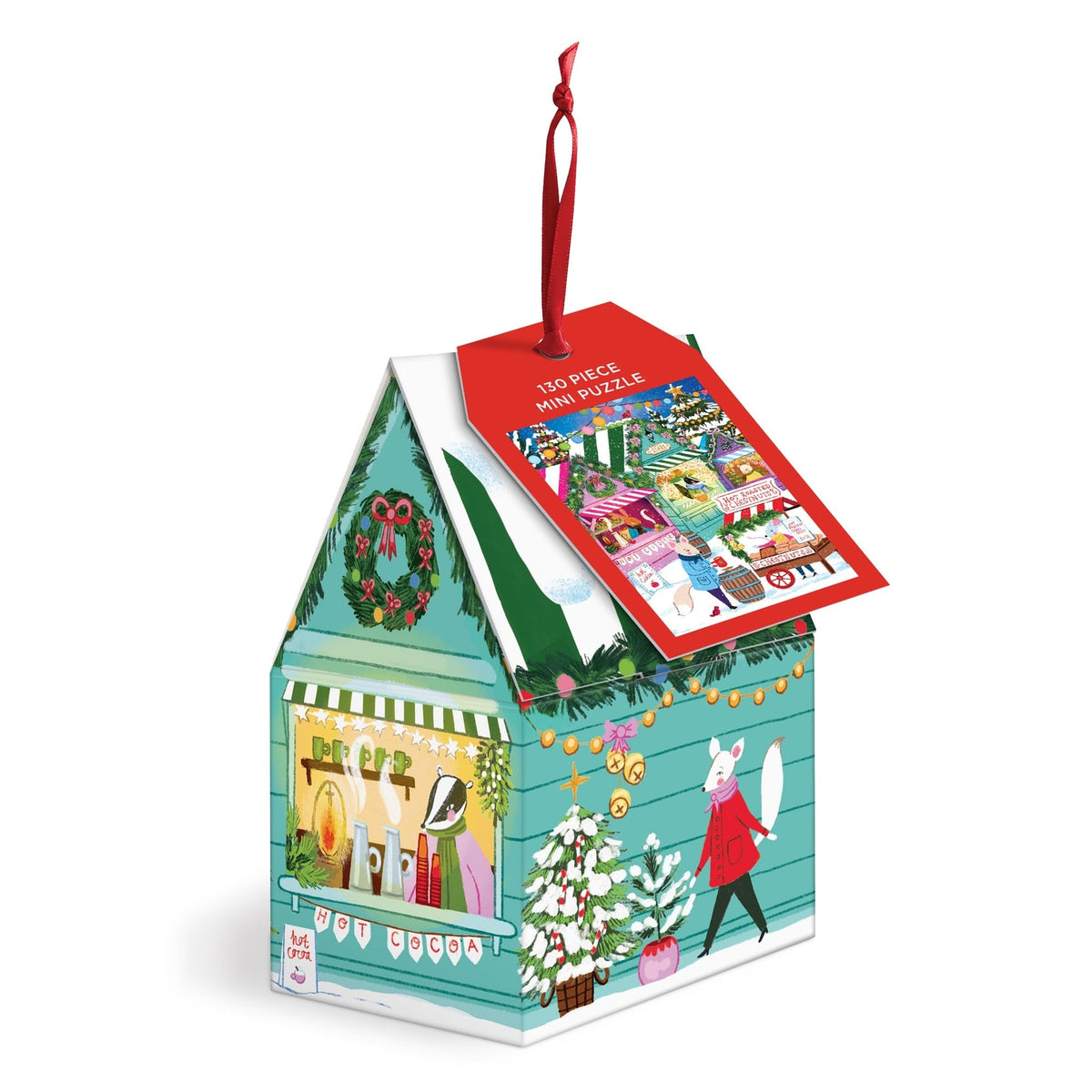 Galison - HOLIDAY MARKET Puzzle Ornament (130pc)