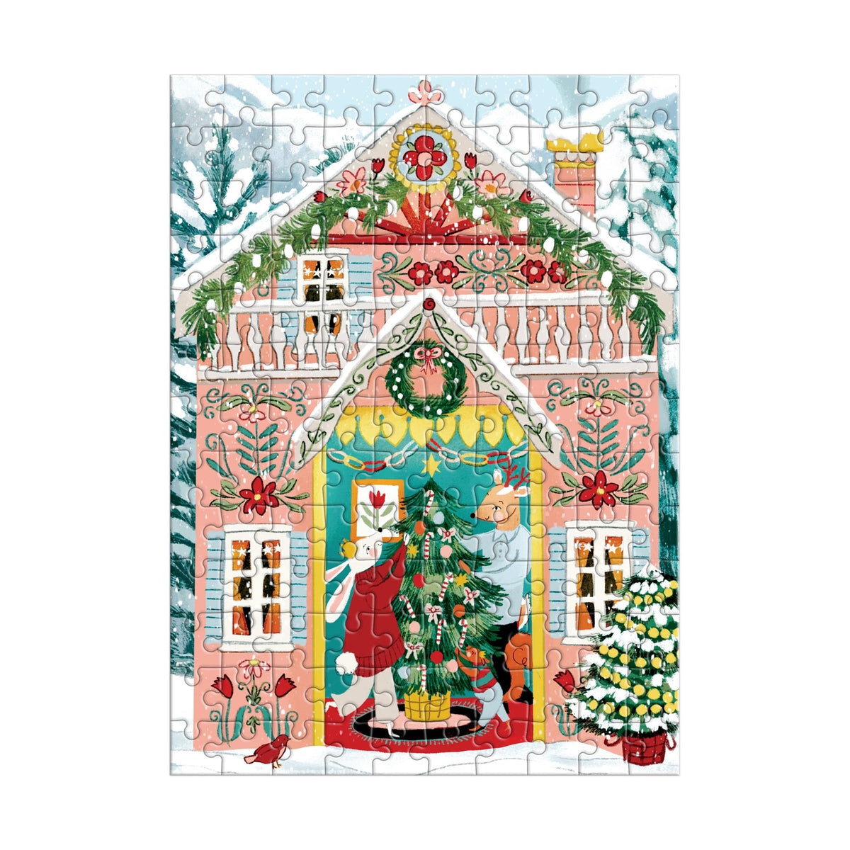 Galison - SWISS CHALET Puzzle Ornament (130pc)