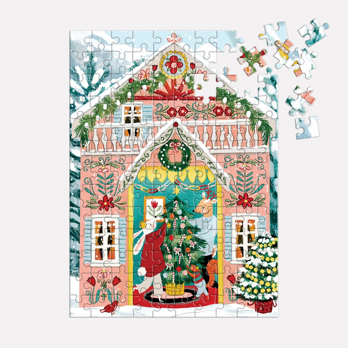 Galison - SWISS CHALET Puzzle Ornament (130pc)