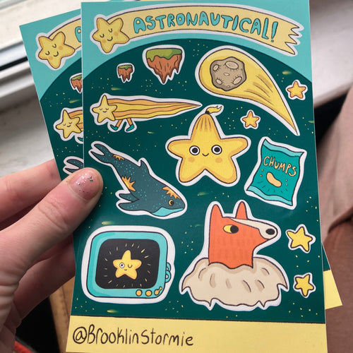 Astronautical! Star stickers