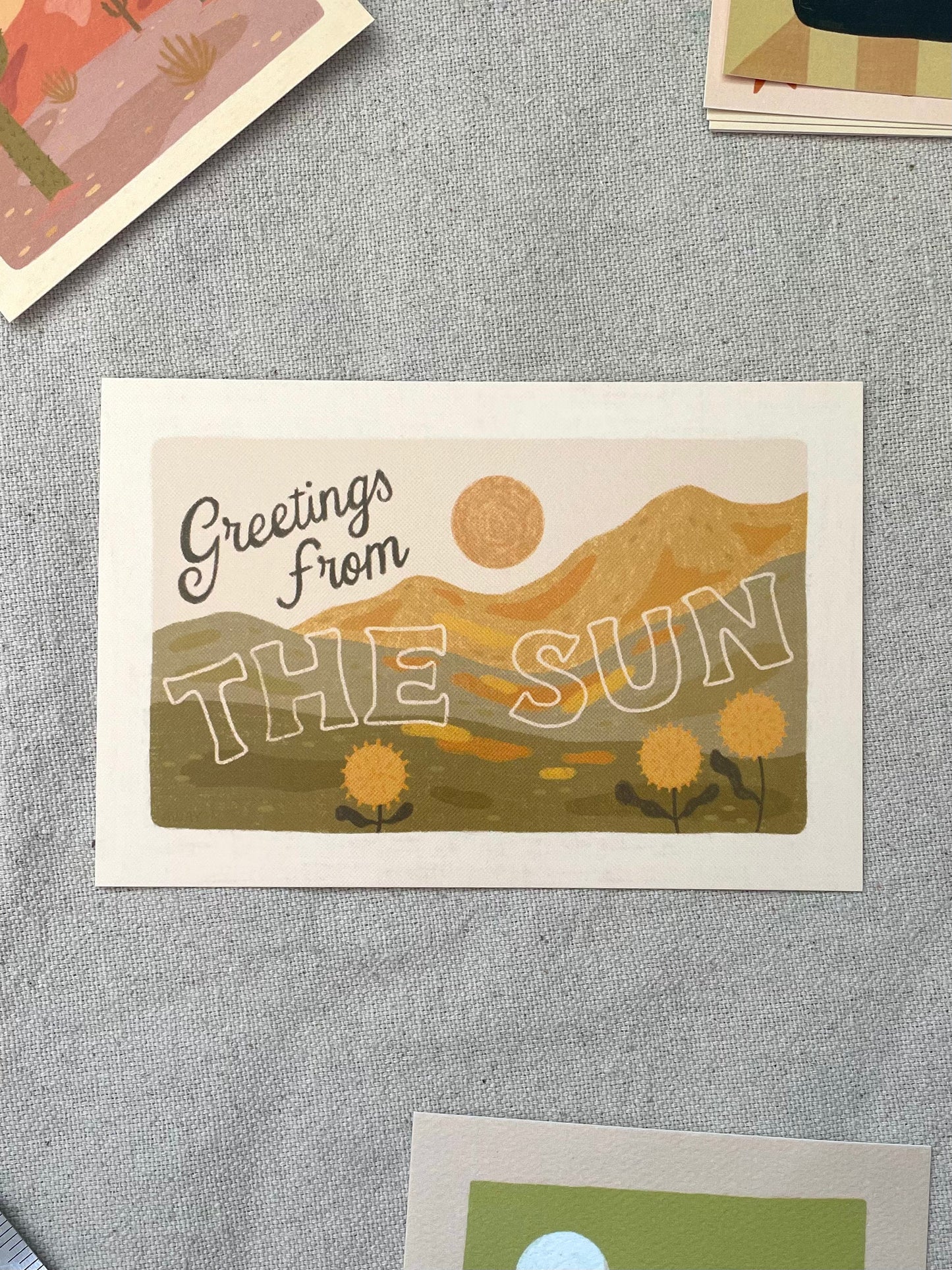 Away Designs - A LOVE LETTER TO THE SUN Postcard