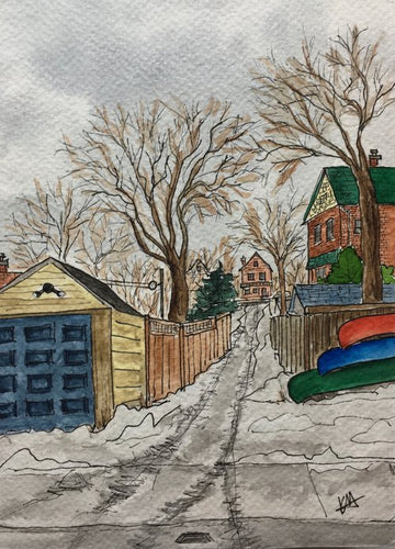 Karin McLean - LANEWAY CANOES Original Artwork (5