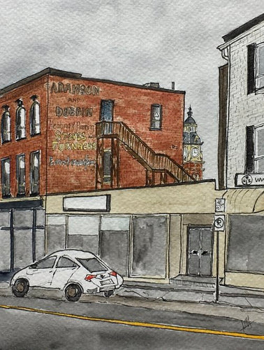 Karin McLean - PEEK-A-BOO MARKET HALL Original Artwork (5