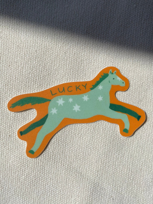 Away Designs - LUCKY HORSE Sticker