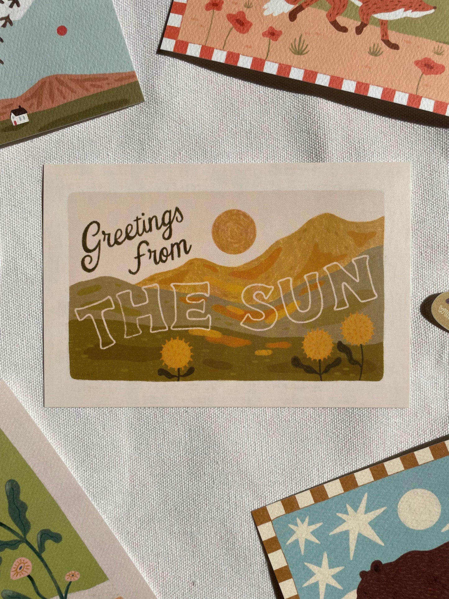 Away Designs - A LOVE LETTER TO THE SUN Postcard