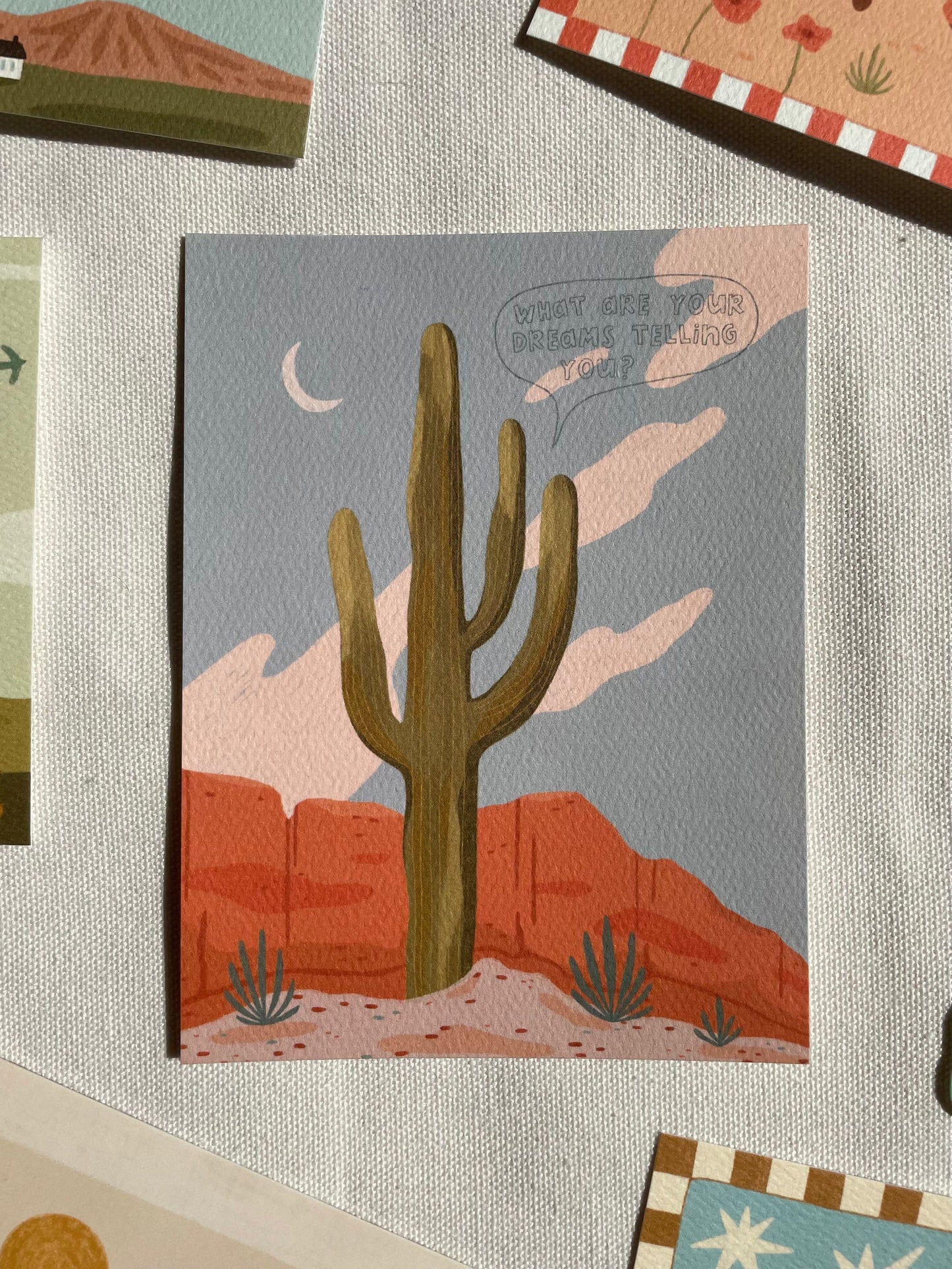 Away Designs - THE MOON AND I Art Print