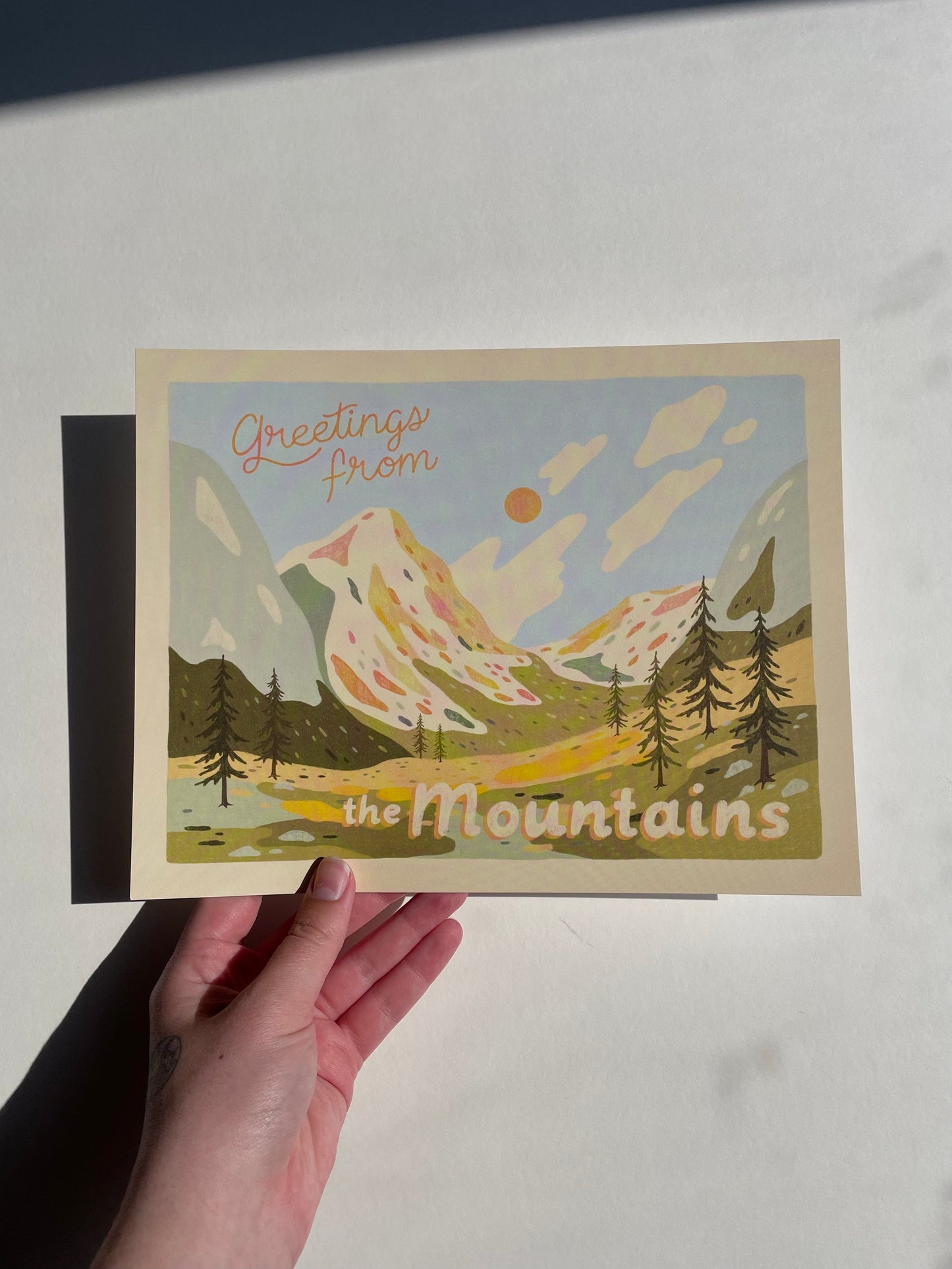 Away Designs - TO THE MOUNTAINS Art Print