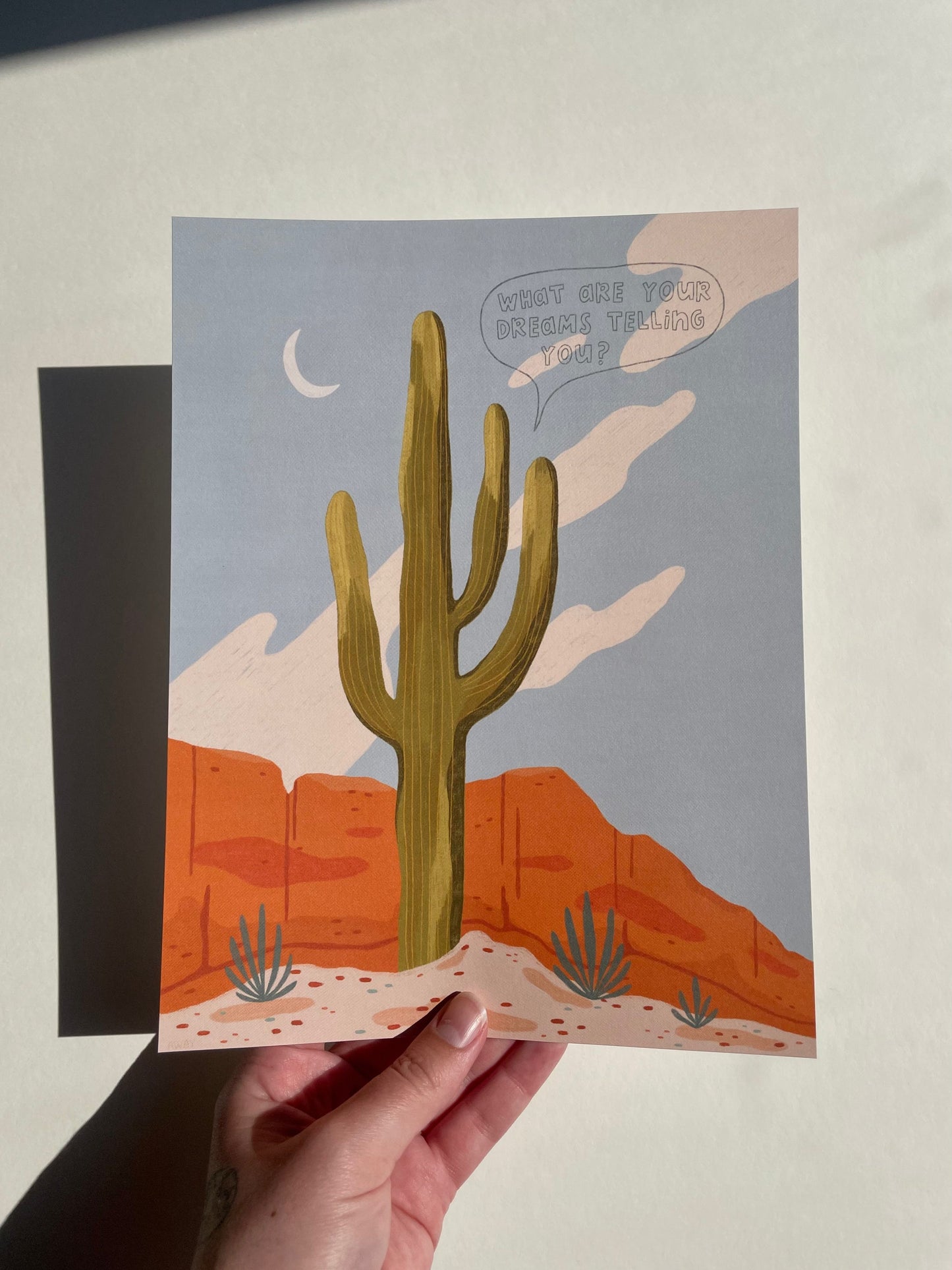 Away Designs - THE MOON AND I Art Print