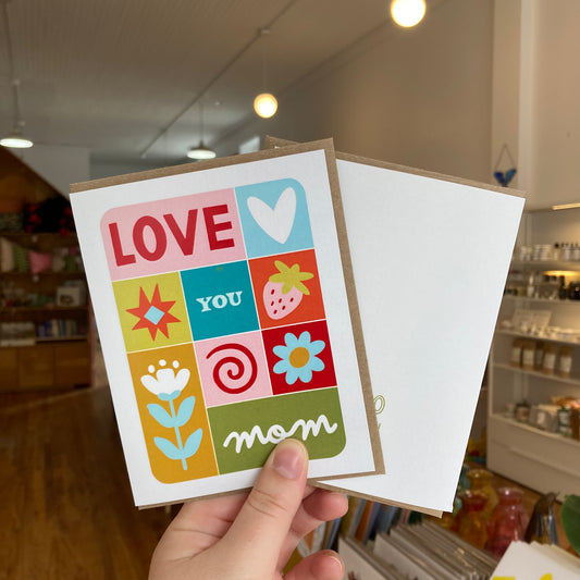 KÜKOO - LOVE YOU MOM QUILT Card