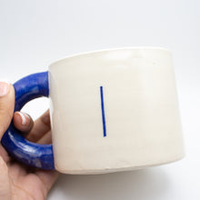 Abstract Blue Handle Mug