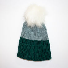 child/small knitted hat - multiple colours with detachable pom pom