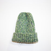 knitted hat - tweed ribbed