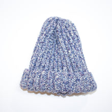 knitted hat - tweed ribbed