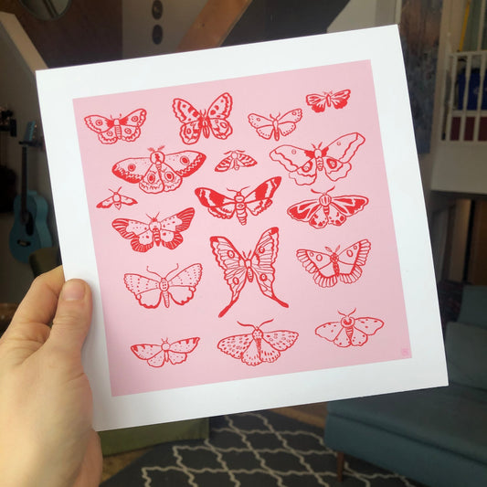 POORTHING - BUTTERFLIES Art Print