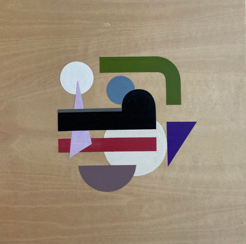 Gwyneth Fischer - Geometric Original Painting on Wood (#179)