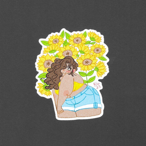 Katelynne Cagliostro - SUNFLOWER CUTIE Sticker