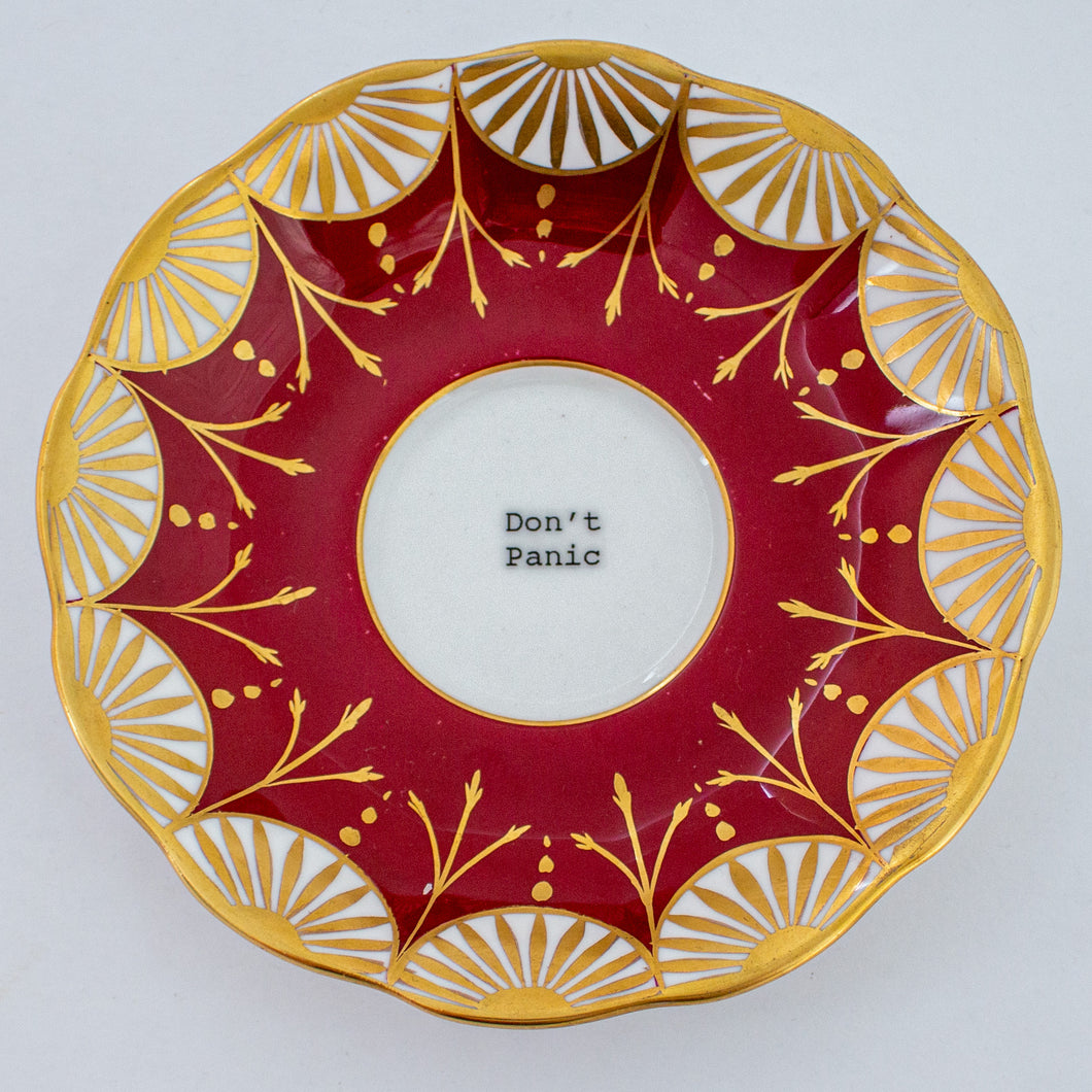don't panic - decorative plate