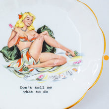 don't tell me what to do - decorative plate