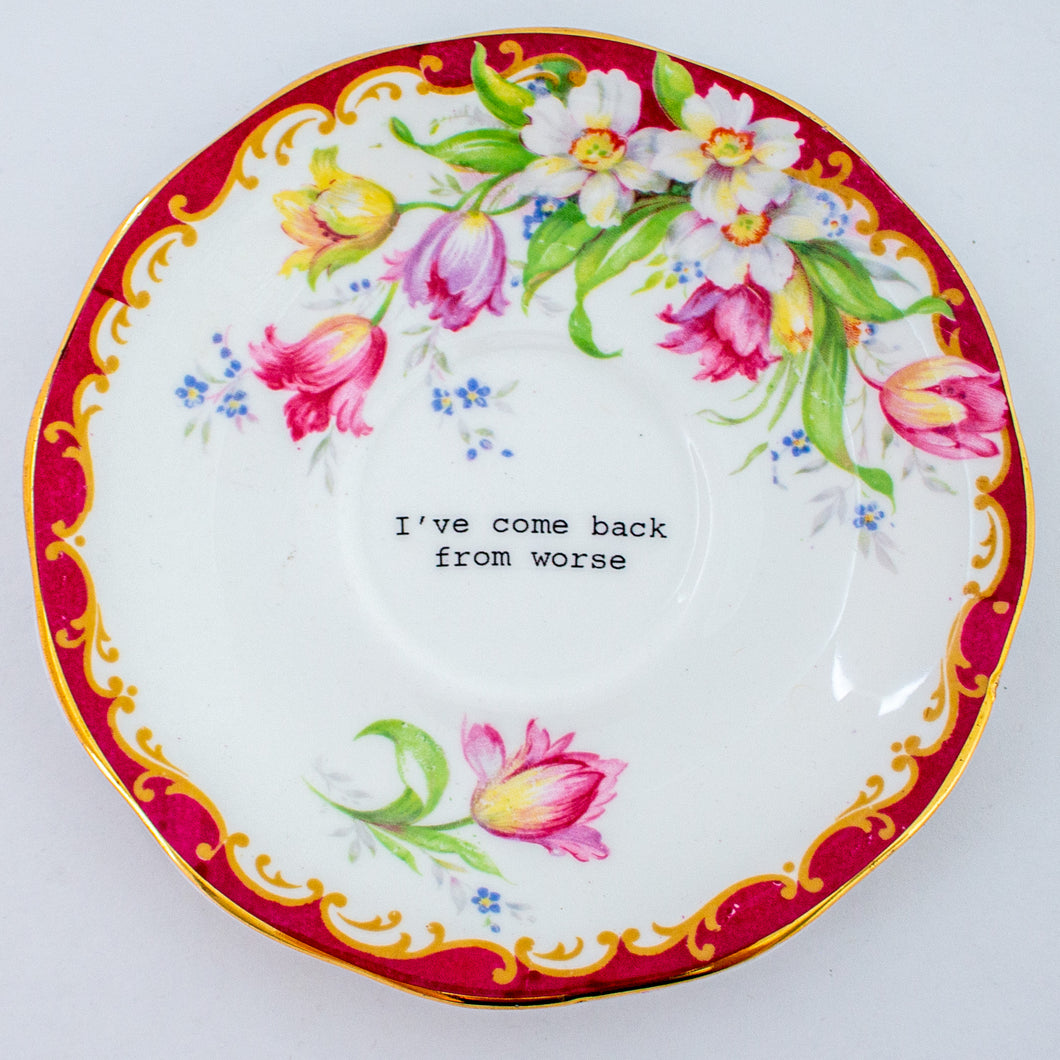 I've come back from worse - decorative plate