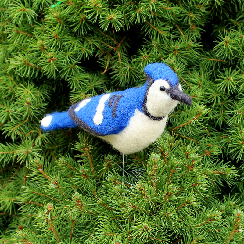 Lunenburg Makery - BLUE JAY Needle Felting Kit