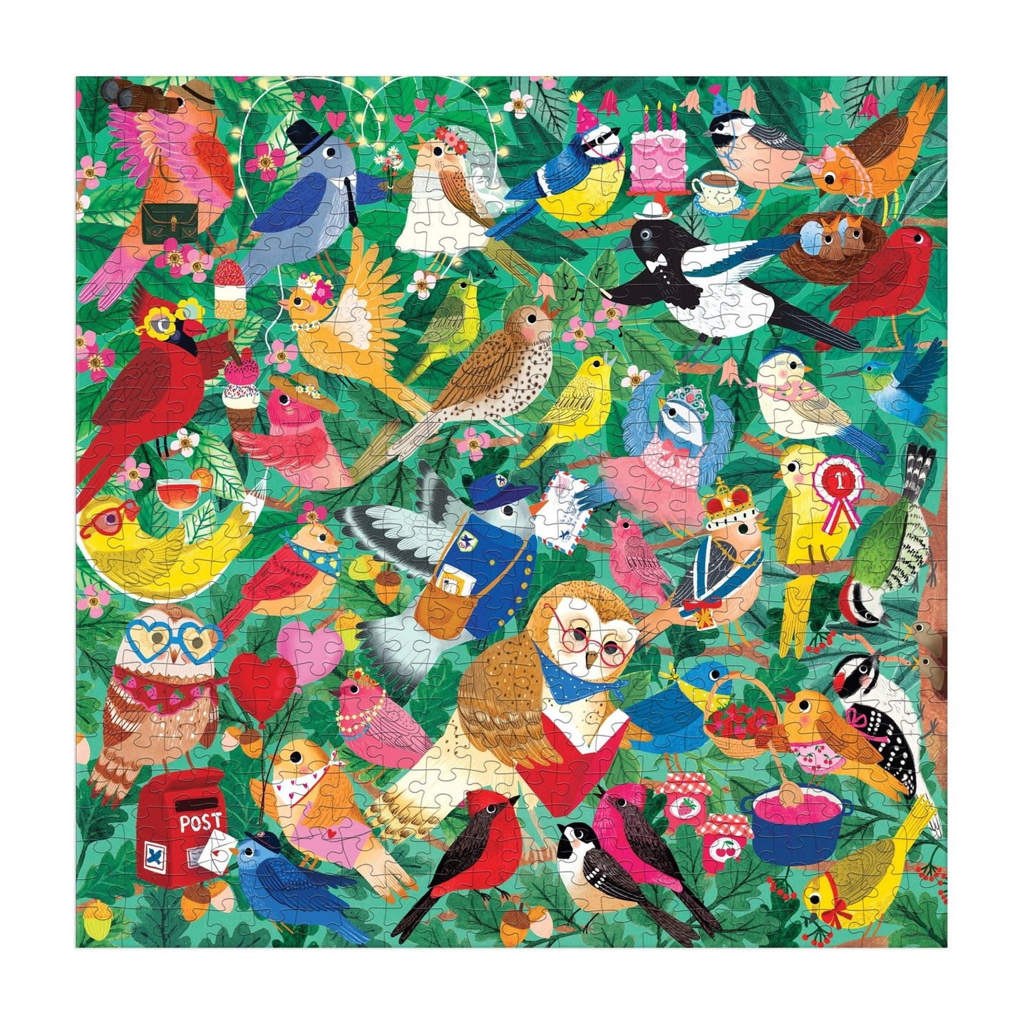 mudpuppy - BIRDING AROUND Puzzle (500pc)