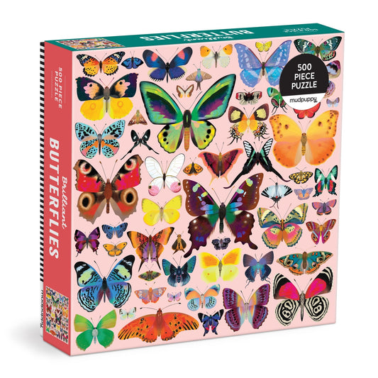 mudpuppy - BRILLIANT BUTTERFLIES Puzzle (500-Pieces)