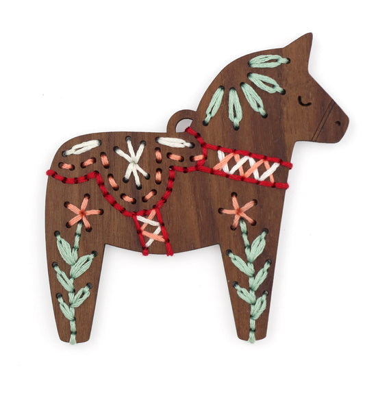 Kiriki Press - DALA HORSE Stitched Ornament Kit