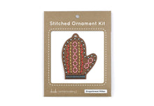 Kiriki Press - GINGERBREAD MITTEN Stitched Ornament Kit