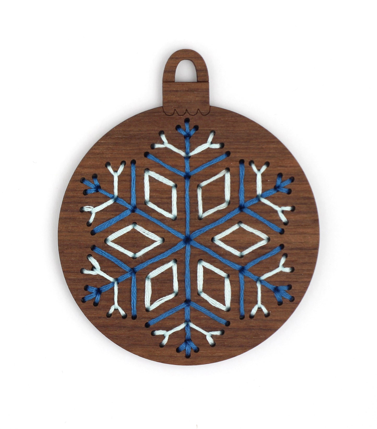 Kiriki Press - SNOWFLAKE Stitched Ornament Kit
