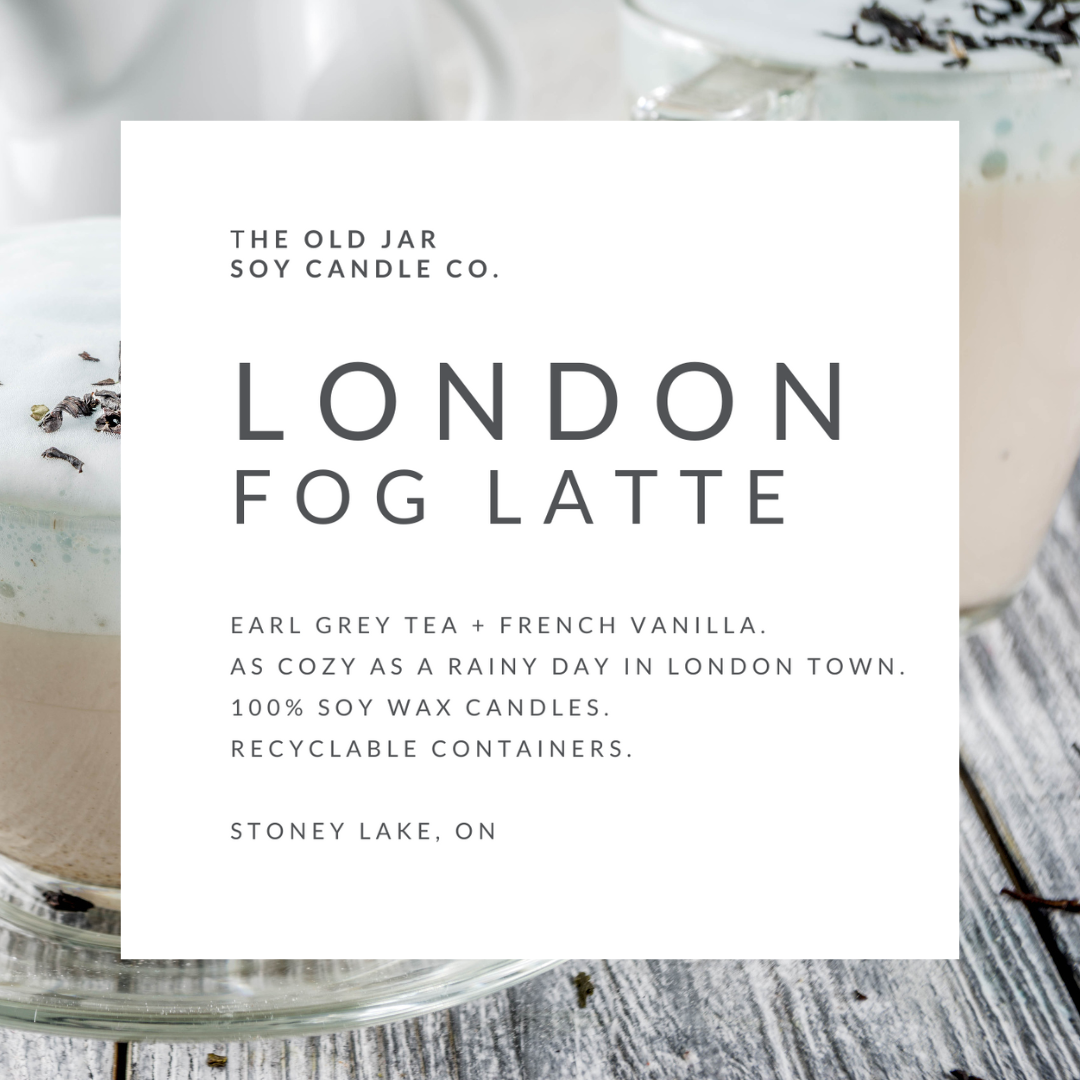 Old Jar Candle Co. - LONDON FOG LATTE Soy Candle