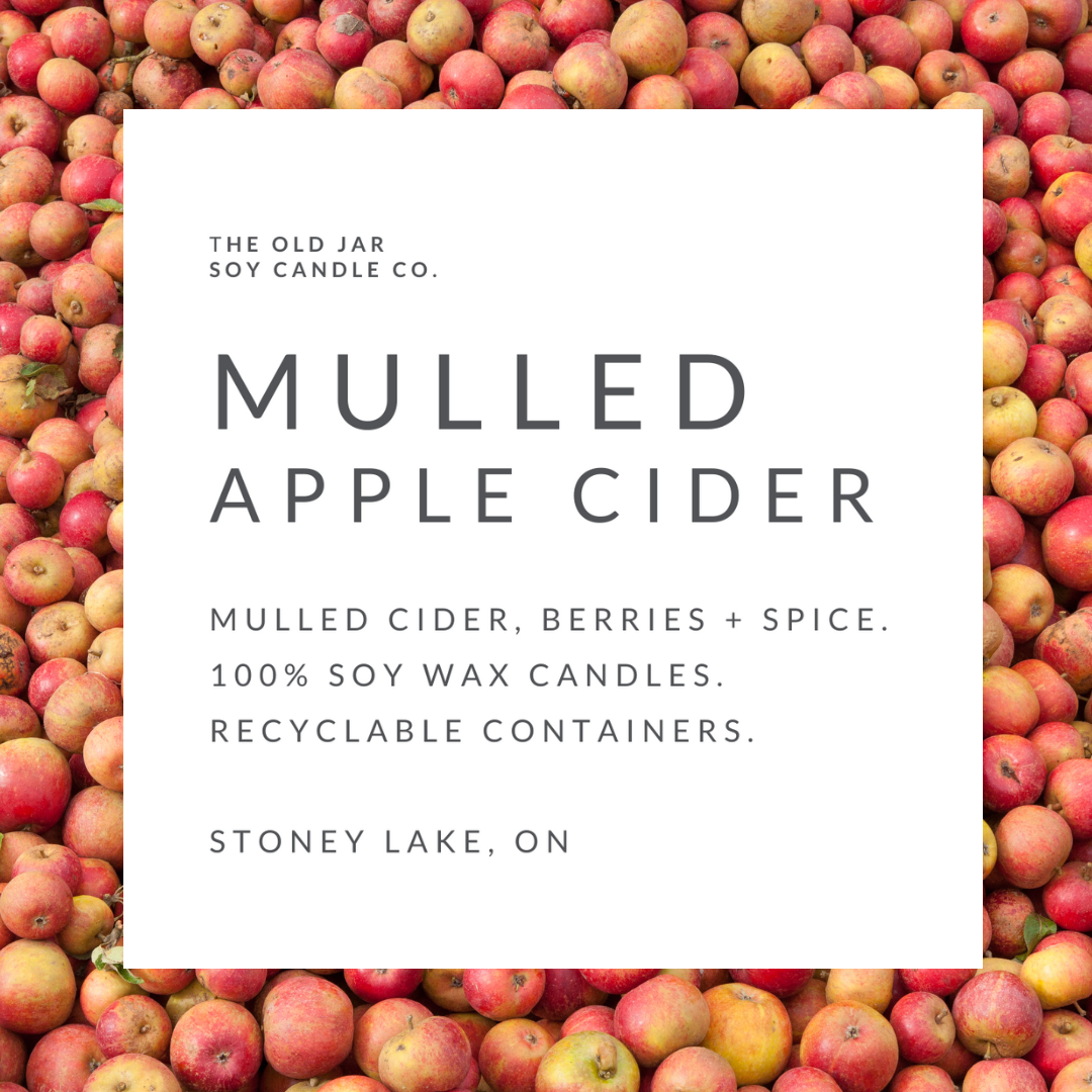 Old Jar Candle Co. - MULLED APPLE CIDER Soy Candle