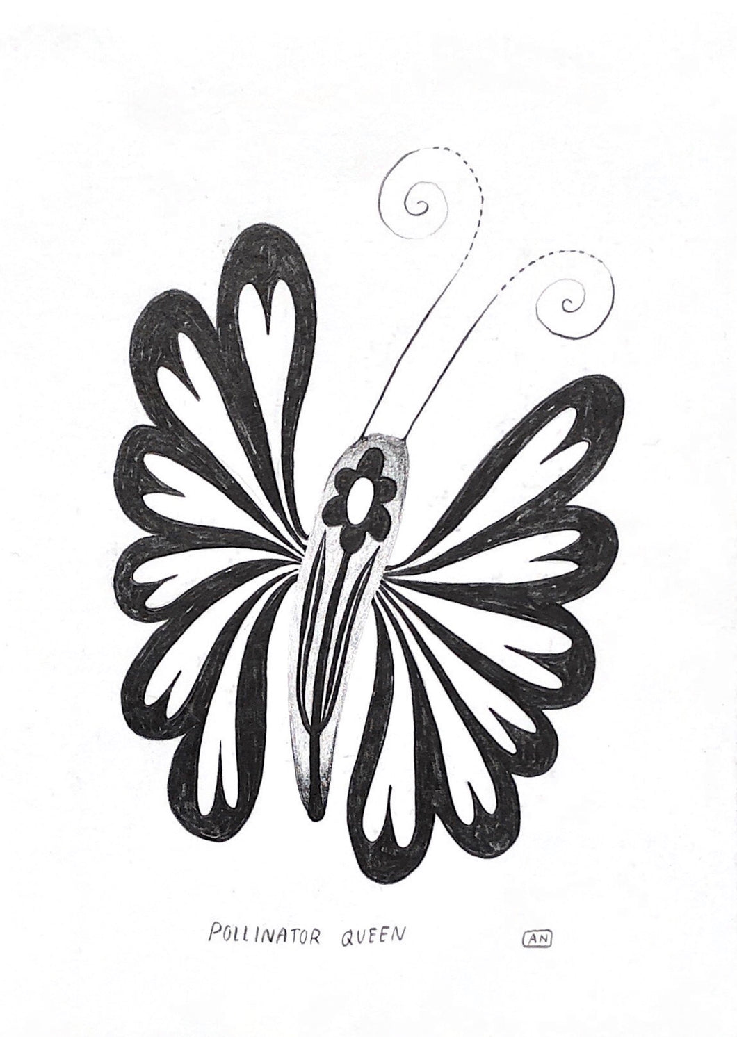 POORTHING - POLLINATOR QUEEN Original Drawing