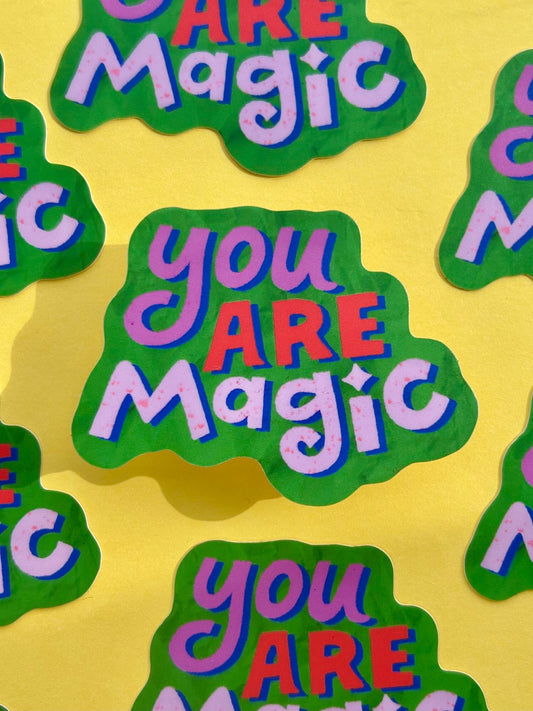 Rains Droplets - YOU ARE MAGIC Sticker