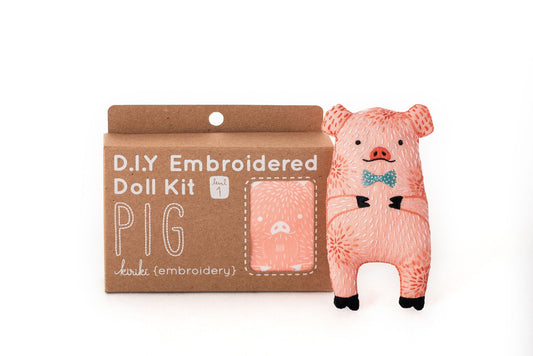 Kiriki Press - PIG Embroidery Kit (Level 1)
