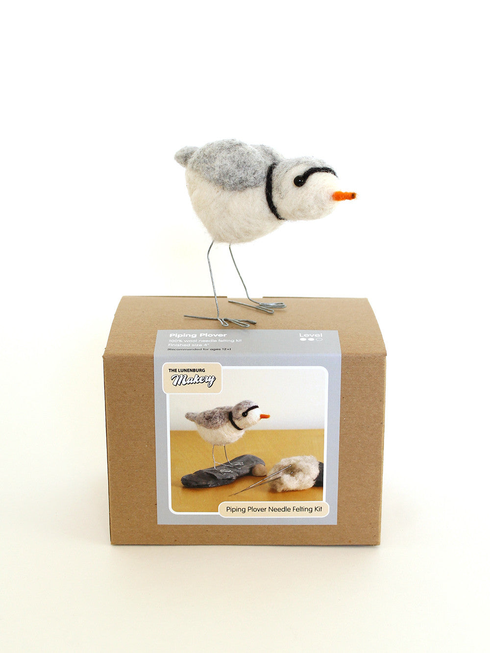 Lunenburg Makery - PIPING PLOVER Needle Felting Kit