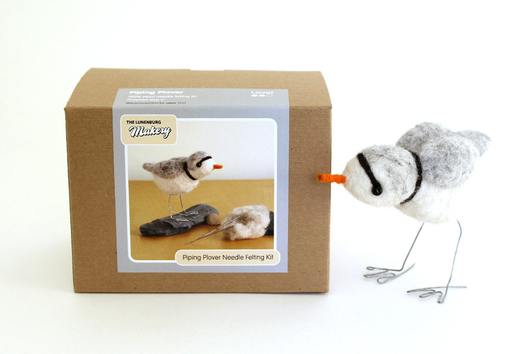 Lunenburg Makery - PIPING PLOVER Needle Felting Kit