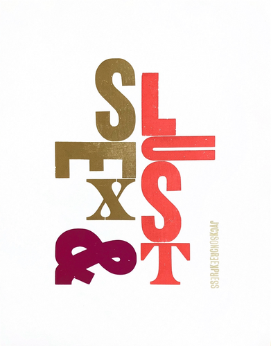 Jackson Creek Press - SEX & LUST Letterpress Print