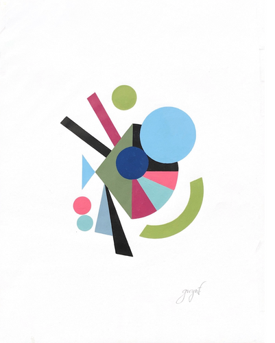 Gwyneth Fischer - Large Geometric Original Painting (#136)