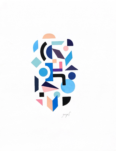 Gwyneth Fischer - Large Geometric Original Painting (#81)