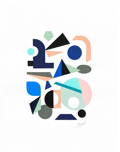 Gwyneth Fischer - Large Geometric Original Painting (#127)
