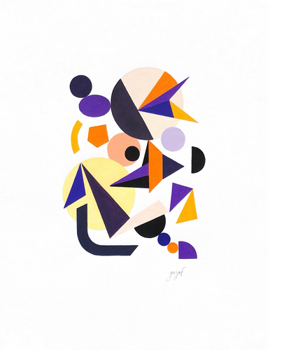 Gwyneth Fischer - Large Geometric Original Painting (#104)