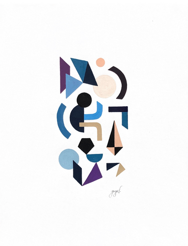 Gwyneth Fischer - Large Geometric Original Painting (#78)